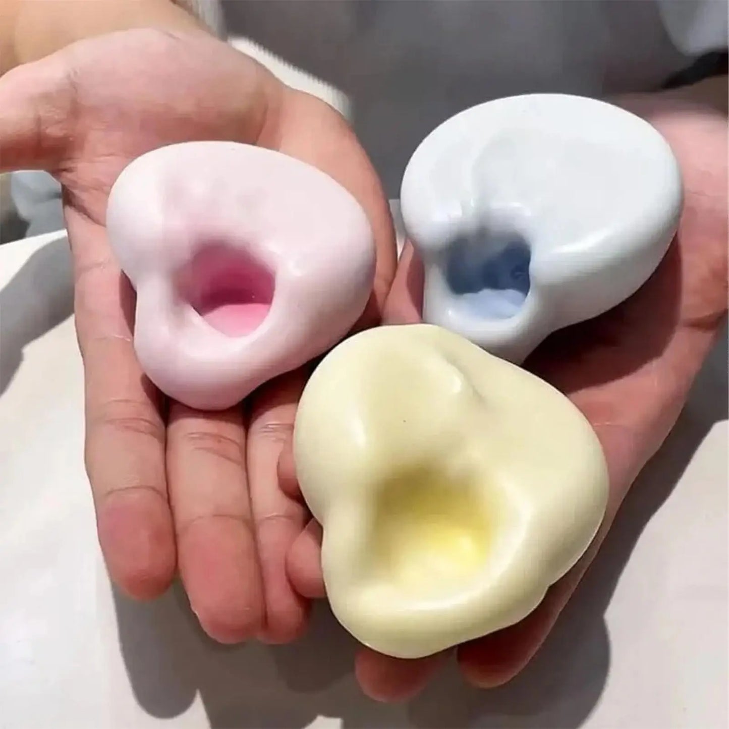 1Pc Squeeze Toys Interesting Sensory Toys Stress Relief Deformable Squeeze Handmade Finger Pinch Creative Squeezing Soothing Toy