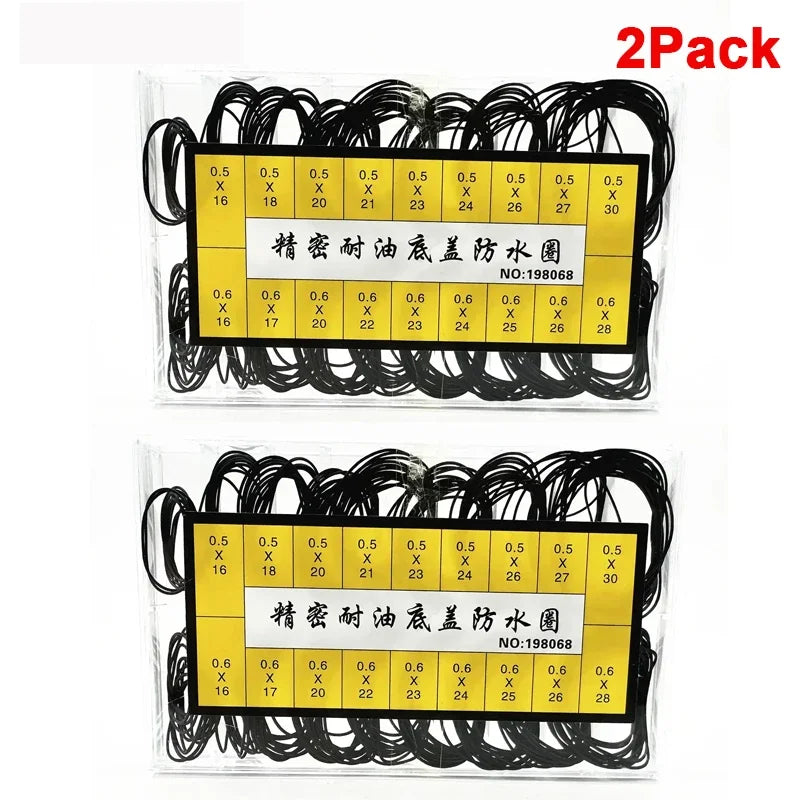 Watch Gasket Grease Watch Case Rubber Waterproof O-Ring Seal 0.5/0.6/0.7/0.8mm Oil-resistant Watch Repair Tool for Watchmaker