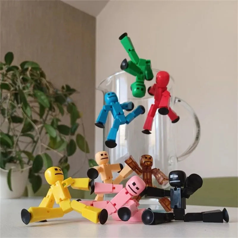 Suction Cup Sucker Sticky Robot Toys Collectable Action Figures Toy Create Stop Motion Animation Great for Kids Ages 4+