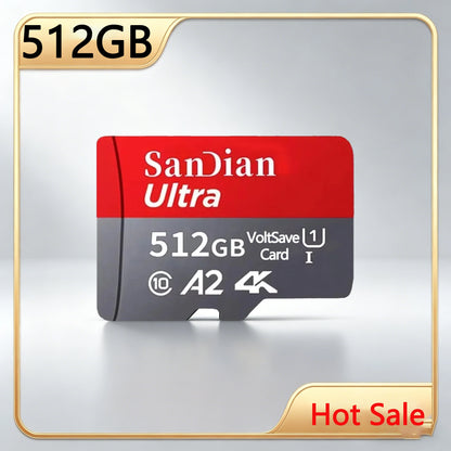 128GB Micro TF SD Card 256GB Memory Card Flash Card for Camera Phone Tablet with Adapter