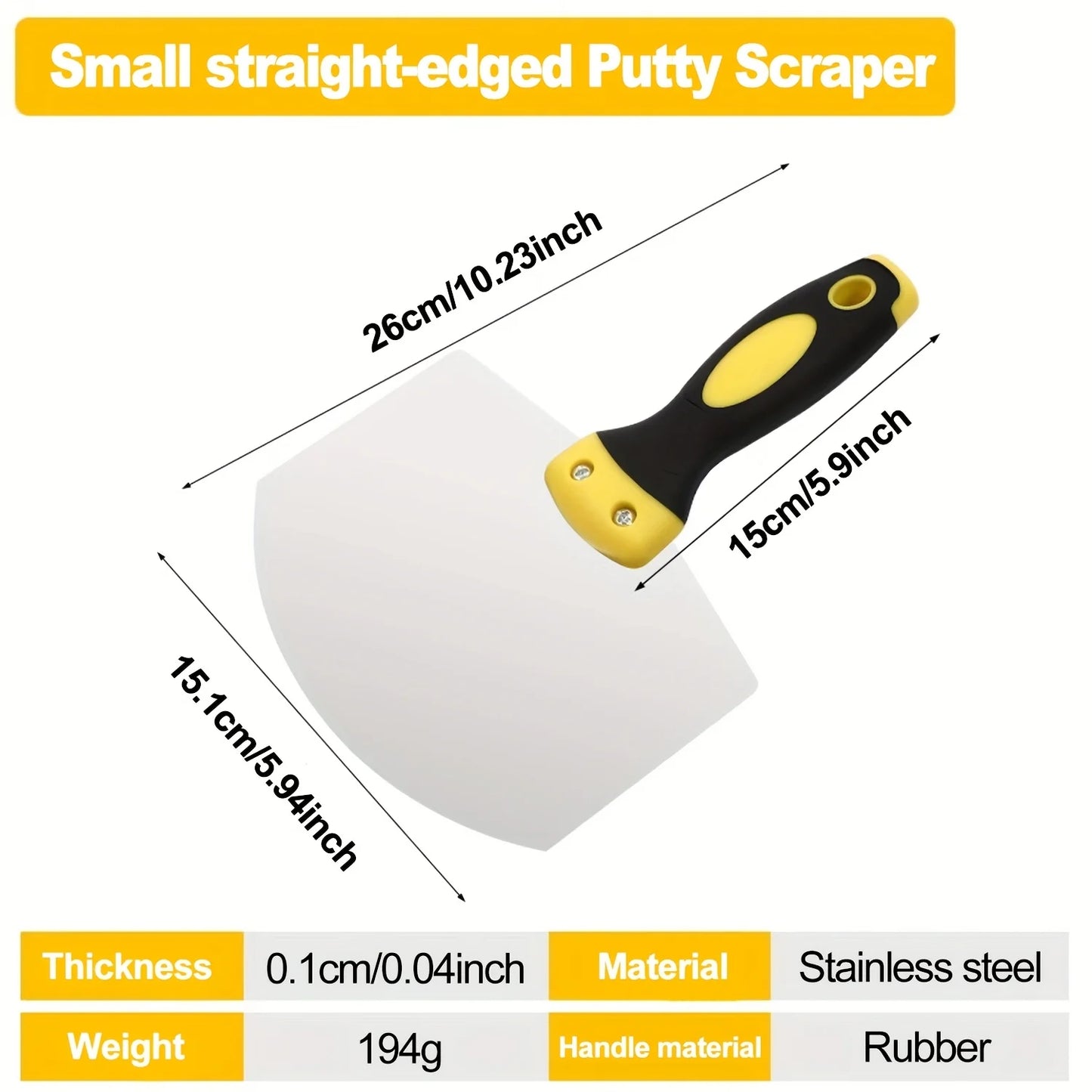 Stainless Steel Curved Trowel, Fan-Shaped Plaster Spatula, Thickened Bricklayer's Tool for Oil Workers, Ash Scraper