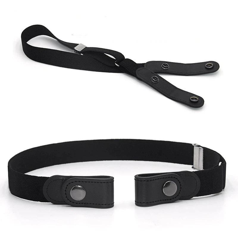 1pc Buckle-Free Belt For Jean Pants,Dresses,No Buckle Stretch Elastic Waist Belt For Women/Men,No Bulge,No Hassle Waist Belt