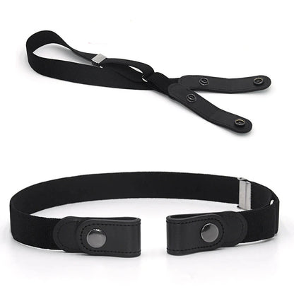 1pc Buckle-Free Belt For Jean Pants,Dresses,No Buckle Stretch Elastic Waist Belt For Women/Men,No Bulge,No Hassle Waist Belt