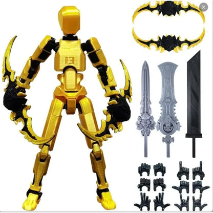 13 Articulated Joints Movable 3D Printed Third Generation DIY Assemble Collectible Desk Ornament Lucky Action Figure Home Decor