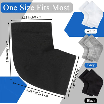 1Pair Heel Moisturizing Socks Open Toe Socks Cracked Gel Heel Socks Foot Toeless Heel Repair Socks for Women Dry Hard Cracked