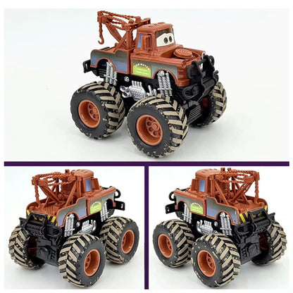 Hot Sale Bandai Pixar Cars Lightning McQueen Mater Mack Uncle Metal Model Racing Car Toys Children's Birthday NEWYEAR Gifts