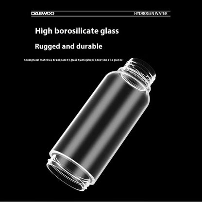 Hydrogen water generator, hydrogen water bottle, glass bottle, SPE proton exchange membrane technology, PPB5000