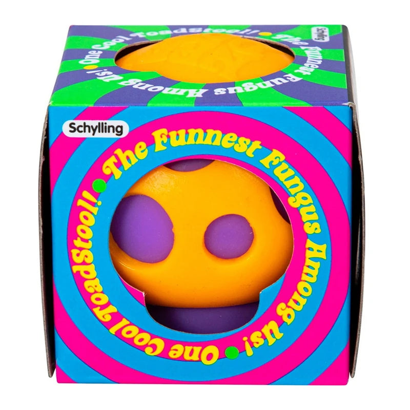 Needoh Groovy Shroom Squishy Fidget Toy Rose Mushroom Form BPA Free Safe Ease Nervous Calm Irritation Desktop Daily Ornament