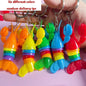 Stress Relief Toys Fidget Toys Kids Adults Funny Buckle Slug Dolphin Shark Anxiety Antistress Squishy Toy Keychain Accessories
