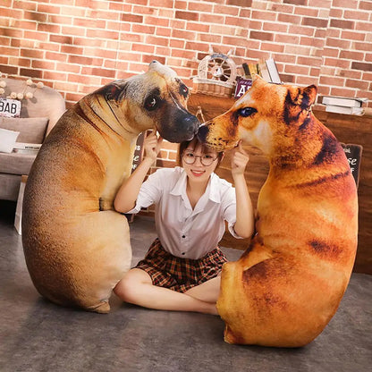3d Simulatie Hond Shiba Bulldog Toy Labrador Corgi Schattige Kussen Auto Huisdecoratie Hondenliefhebber Simulated Dog Pillow