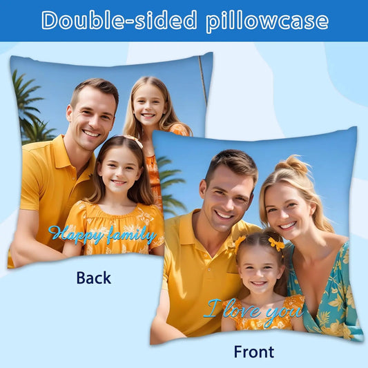 Customized Pillow Cover Personalized, Wedding Keepsake, Pet Memorial Pillowcase Custom Design