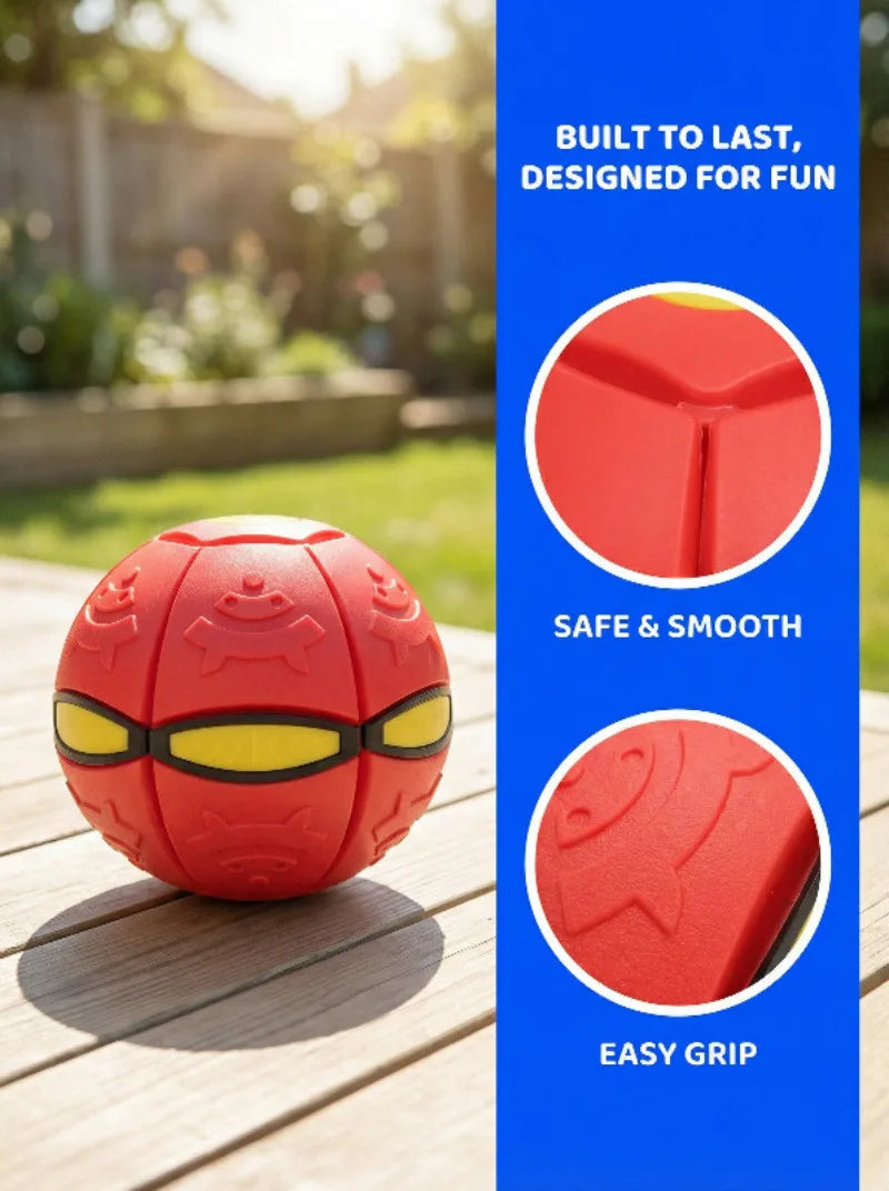 Flying UFO Throw Disc Ball – Outdoor Garden Basketball Game Toy for Kids, Flat Throw Flying Disc Fun Activity Toys