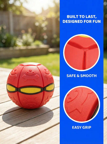 Flying UFO Throw Disc Ball – Outdoor Garden Basketball Game Toy for Kids, Flat Throw Flying Disc Fun Activity Toys