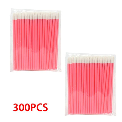 300/500PCS Crystal Lip Brushes Set Wholesale Lipstick Gloss Wands Applicators For Eyelash Extension Makeup Brush Beauty Tool