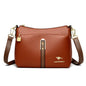 Brand Design Three Layers Fashion Shoulder Messenger Bags Luxury Soft Leather Crossbody Sac Quality Small Handbags and Purses