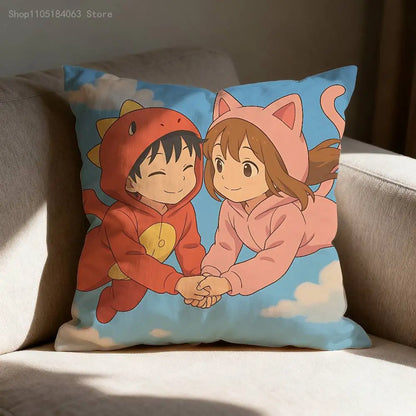 Cute O-Omz C-Crew Pillow Case Print Polyester Fiber 40X40 cm Home Sofa Throw Cushion Cover Decoration