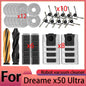 Dreame x50 ultra Robot Vacuum Cleaner Accessories Main Brush Side Brush HEPA Filter Mop Cloths Dust Bag Spare Parts