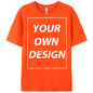Personalized Custom Print Summer Y2K Team T-Shirt Cotton Casual Loose Short Sleeve Basics Fashion Tee Work Breathable Streetwear