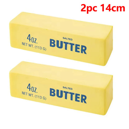 14/24CM Butter Stick Fidget Toys Squishy Elastic Cheese Stick Funny Decompression Stress Anxiety Relief Squeeze Prank Toy Relax