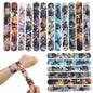 Anime Demon Birthday Theme Gifts Bags Keychain tattoo sticker Demon Slayer Candy Bags Packaging Giveaway Party Favors Gifts Supp
