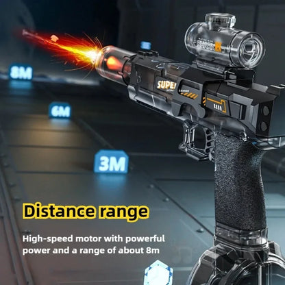 MK3 Electric Water Gun Toy Large-capacity Cool Flash Light Absorbent Water Continuous Shooting Summer Outdoor Beach Toy for Kids