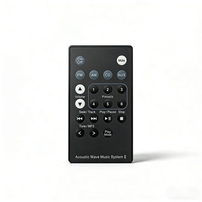 for Bose Acoustic Wave Music System II Remote Control Replacement Black ABS Material for Audio Electronics