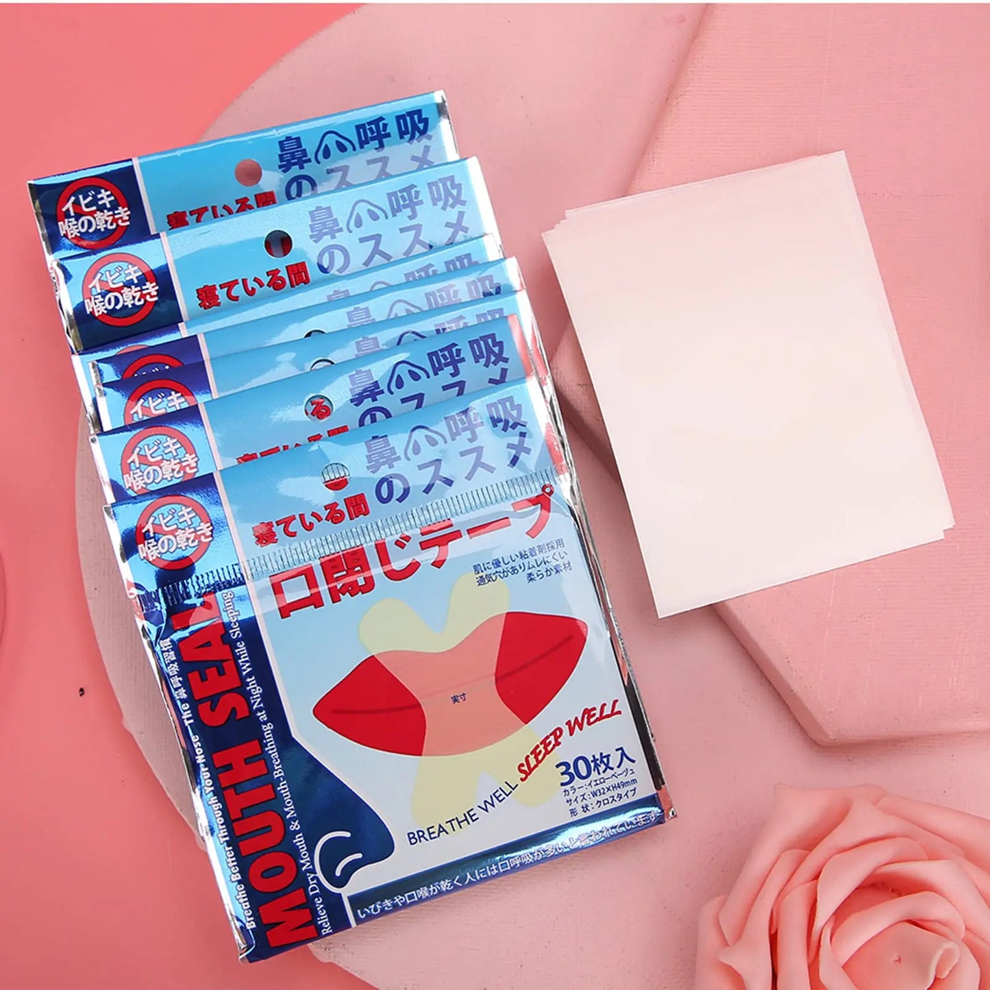 240pcs Mouth Tape for Sleeping, Anti Snoring Patch Health Care Sleeping Nasal Sticker Better Breath Snoring Aid Device for Less
