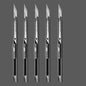 Deli Retractable Office Use Utility Knife High Carton Steel 9mm 30 Degree Blade Box Cutter Self-Locking Design Cutting Knives