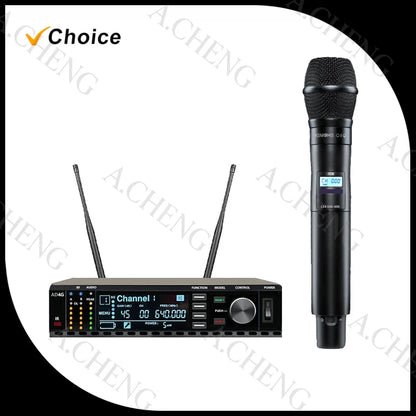 A.CHENG AD4G K9 Professional Wireless Microphone UH Long-Distance Reception, Excellent Performance and Excellent Quality