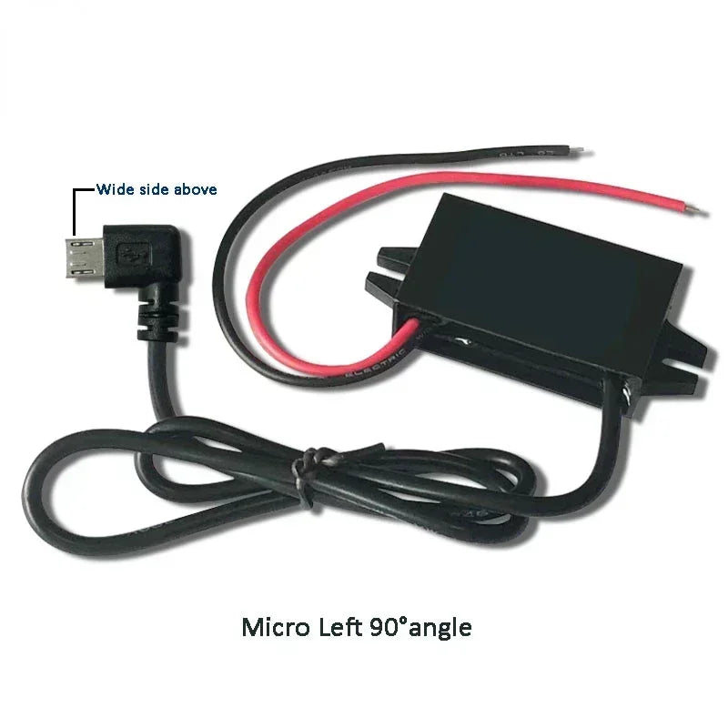 12V 24V 36V 48V Buck 5V 3A Charging Converter DC-DC Step Down Converter for Battery With Multi Types USB Jack Female USB
