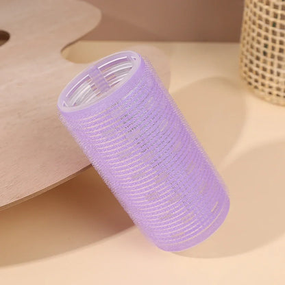 Self-adhesive Curling Tube Natural Stuckless Salon Hairdressing Curlers for Girl Beauty Styling Tool Pink Black Hair Roller Bang