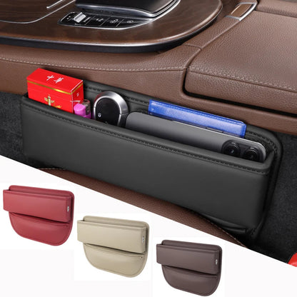 1PC Leather Car Organizer Box Car Seat Slit Gap Pocket Multifunctional Driver Seat Storage Holder Auto Interior Accessories