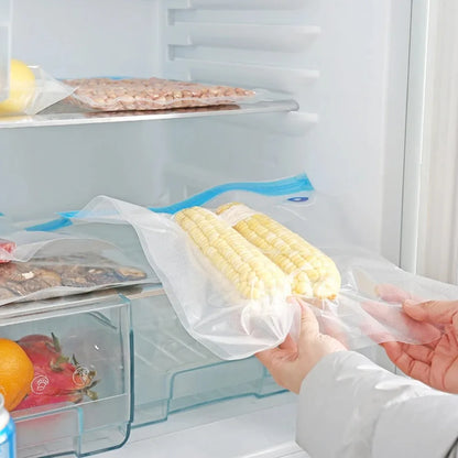 Reusable Vacuum Sealing Food Bags, Household Food Air Valve Pump Sealing Bags, Vegetables Meat Snack Sealer Fresh-keeping Bag