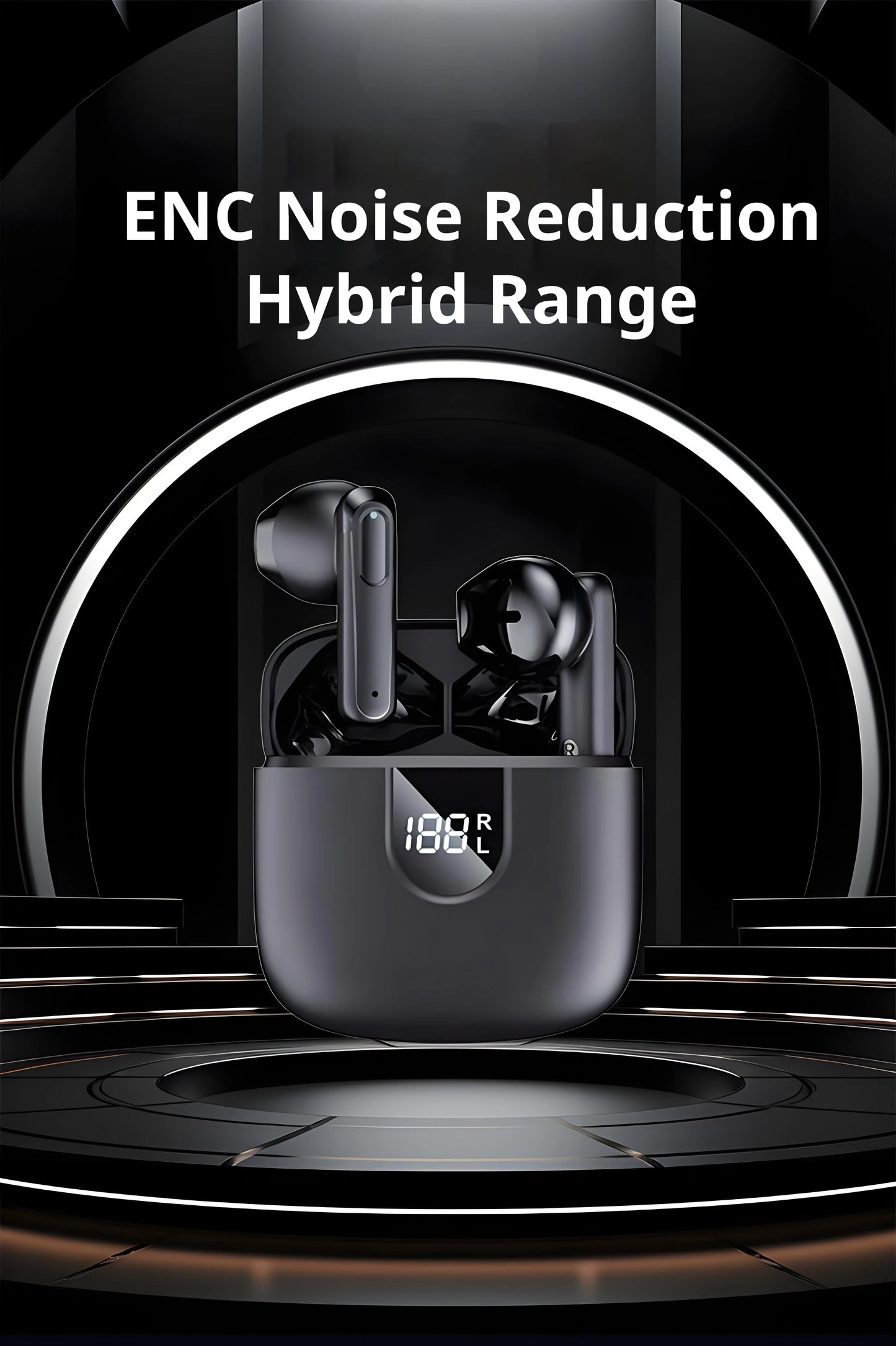 A18 AI Translator Earbuds  164 Languages BT5.4  Noise Cancellation  HD Call   Touch Control  Waterproof