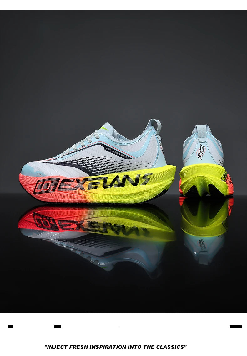 Men Running Shoes Carbon Board Marathon Speciality Sports Breathable Lightweight Women's Comfortable Athletic Sneakers