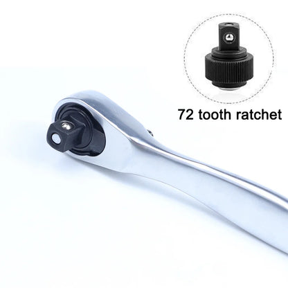 Quick Ratchet Wrench, Ratchet 72-Tooth Ratchet Screwdriver, 1/4 inch Drive Micro Ratcheting Bit Driver Wrench for Tight Spaces