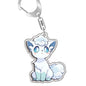 Keychain for Pokemon Charizard Vaporeon Leafeon Bag Charms Acrylic Anime Game Collectable Gifts Art Collection Toy Decoration