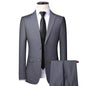 S-8XL (Blazer+Pants) Men's Fashion Business Casual Outdoor Gentleman Trend Single Breasted Wedding Slim-fit British Style Suit