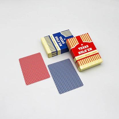1/2pcs A set of durable, universal baccarat and Texas Hold'em playing cards, waterproof and smooth, for poker and bridge games
