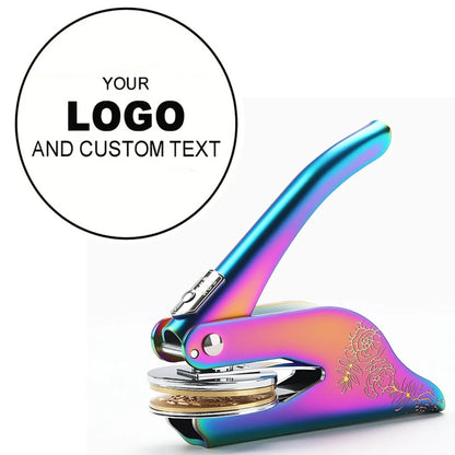 Customized Book Embossed Stamp Personalized Custom LOGO Embosser Seal Wedding Invitation Library Customize Embossing Paper Stamp