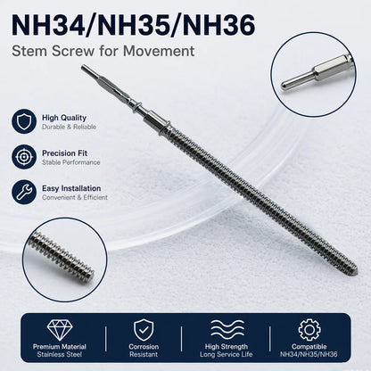 10Pcs/3Pcs NH35 Stems Movement Watch Stem Crown Kit Watch Parts For NH34 NH35 NH36 VK63 Miyota8215 Stem Spare Parts High Quality