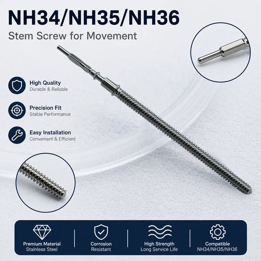 10Pcs/3Pcs NH35 Stems Movement Watch Stem Crown Kit Watch Parts For NH34 NH35 NH36 VK63 Miyota8215 Stem Spare Parts High Quality