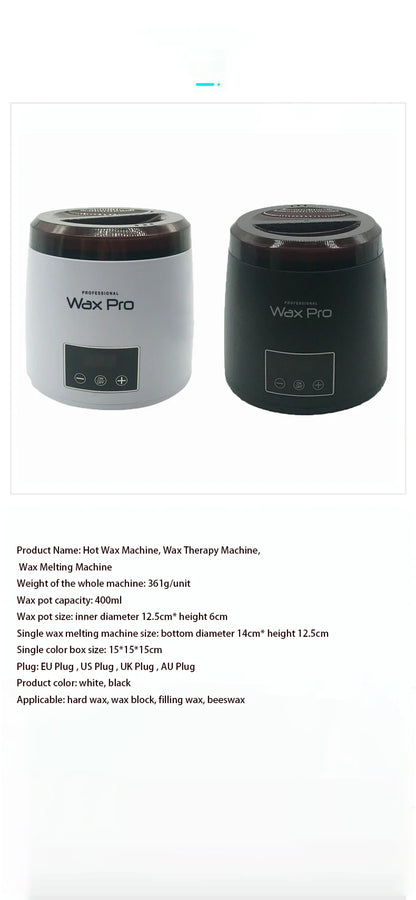 Electric Bone Glue Heater Hot Wax Machine Paraffin Pot Warmer Hair Removal Waxing Machine Wax-melt Epilator Digital Display