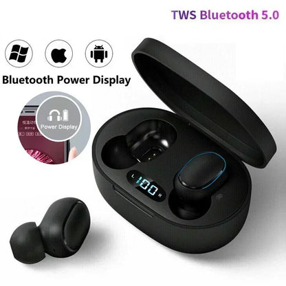 TWS E7S Wireless Earbuds Bluetooth 5.0 Stereo Sport Headphones with Microphone Charging Box for Smartphone