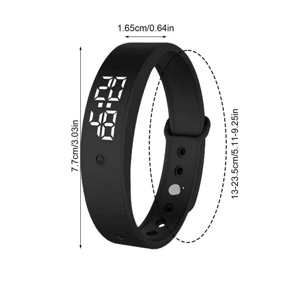 Silent Alarm Wristband Timer Clock Vibrating Wristband 3 Alarms Daily Organizer Timer for Kids Adults Men Women Teens Elderly