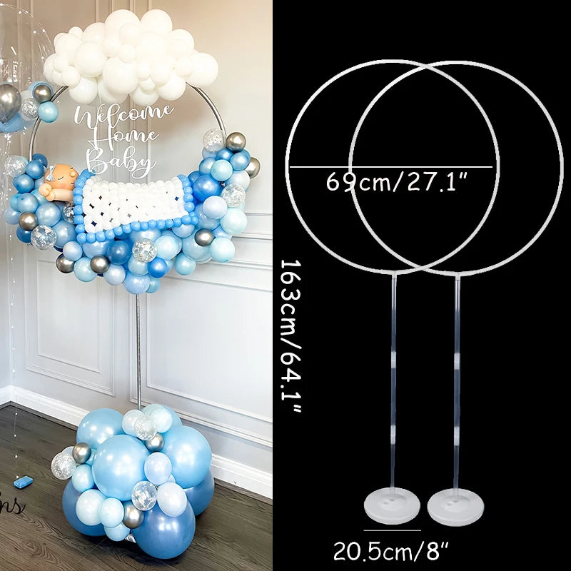 1/2 set Latex Balloon Holder Balloons Stand Column Metallic Balloons Baby Shower Kids Birthday Party Wedding Decoration Supplies