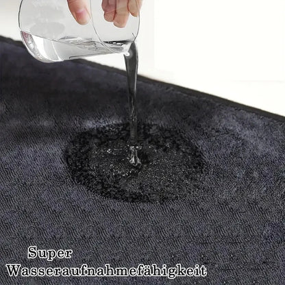 2pc Absorbent Microfiber Cleaning Cloth - Soft, Durable & Quick-Dry Towel for Cars, Home, and Bathroom Use