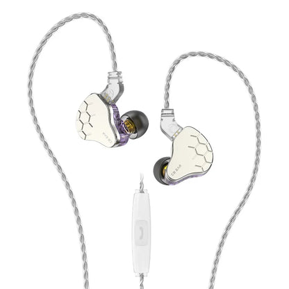 KBEAR Lark 1DD+1BA Hybrid IEM HiFi Earphones Zinc Alloy Shell 10mm Dynamic Driver Wired Headphones with Detachable 2Pin for Audiophile & Studio