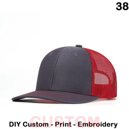 Fedoryn Custom Embroidery Baseball Cap for Men and Women DIY Design Mesh Cap LOGO Print Hat Quality Truck Hat Wholesale Unisex