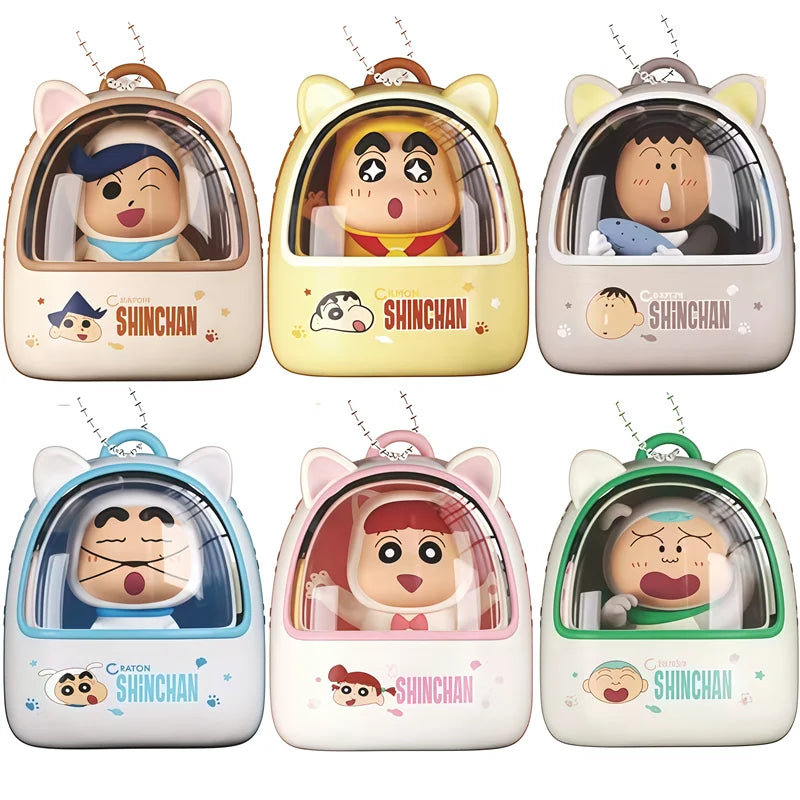 JANDOOM Crayon Shin-Chan Sakurada Nene Bochan Kazama Tōru Anime Figure Rice Grains Doll Blind Box Toys Bag Charm Birthday Gifts